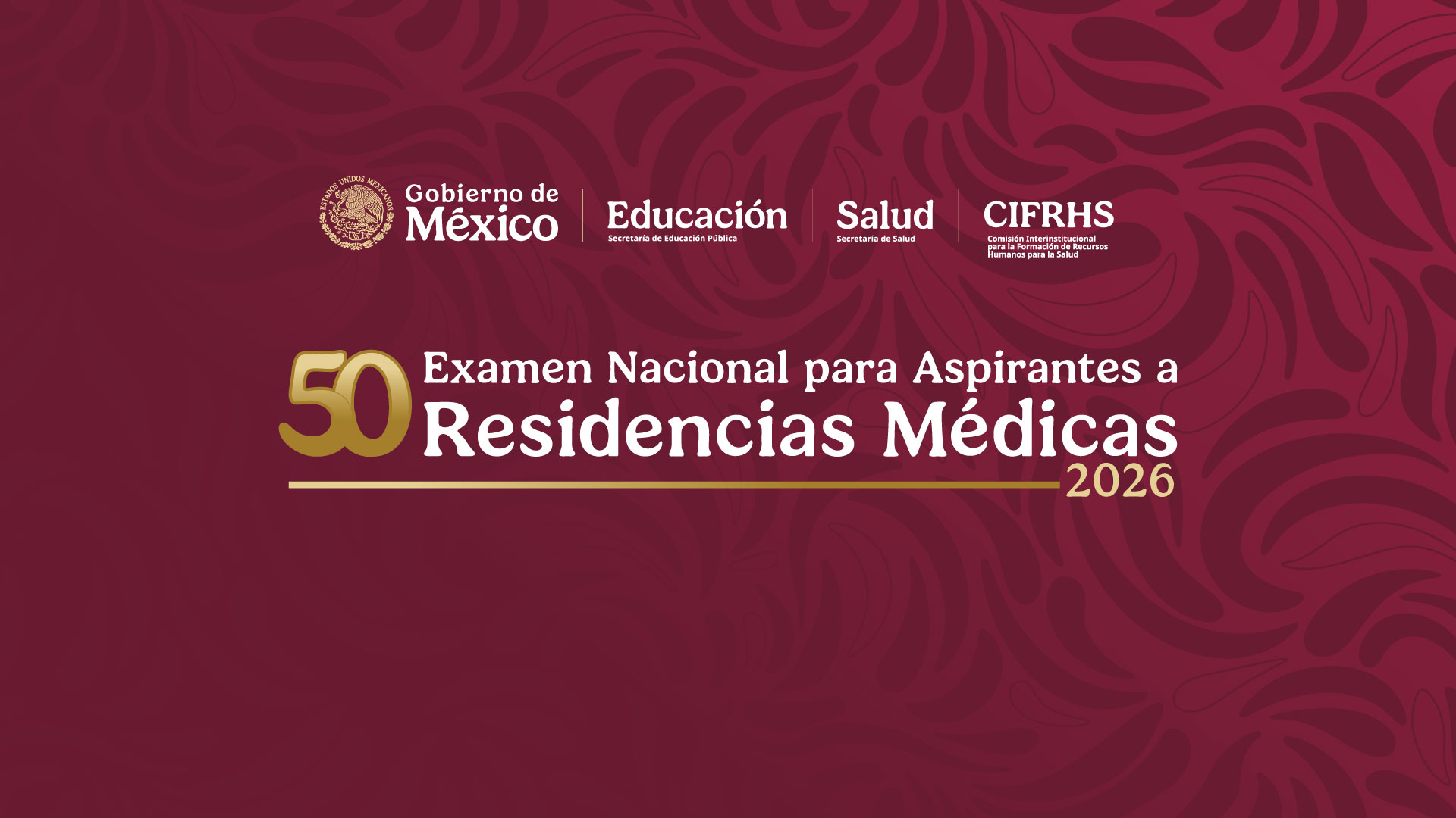 Banner conmemorativo del 50.º ENARM 2026